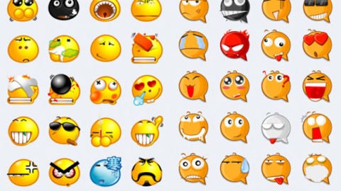 Algunos de los emoticonos que ofrece la app Stickers For WhatsApp Messenger