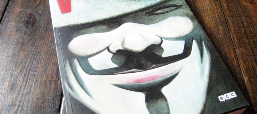 Portada de V de Vendetta, que edita ECC Portada de V de Vendetta, que edita ECC