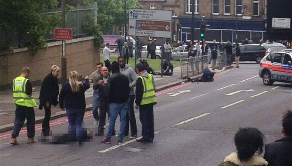 Ataque a un soldado en Woolwich, al sur de Londres