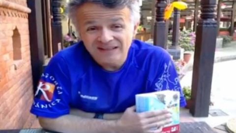 El alpinista Juanjo Garra