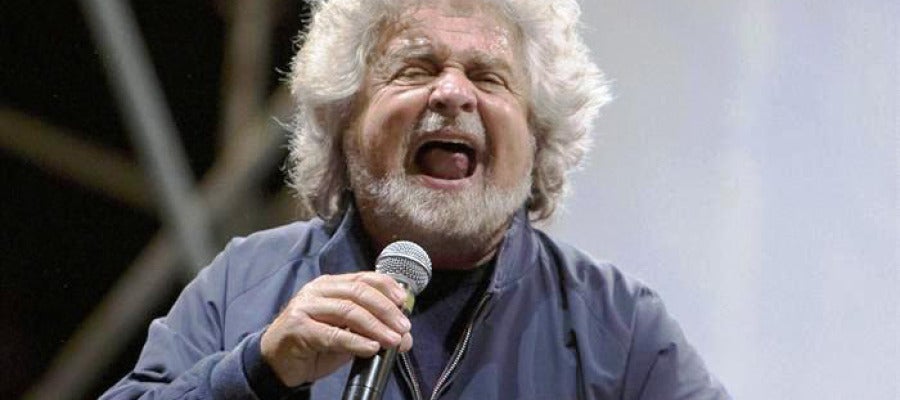 El líder del Movimiento 5 Estrellas, Beppe Grillo El líder del Movimiento 5 Estrellas, Beppe Grillo