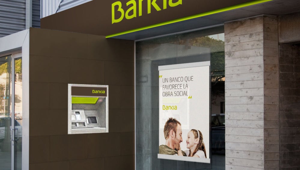 La fachada de una entidad de Bankia