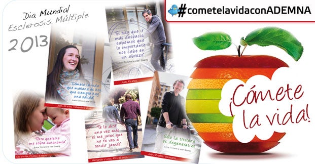 Pamplona en la Onda 29/05. "Cómete la vida" es el título de la campaña que ha presentado ADEMNA en el Día Mundial de la Esclerosis Múltiple, una campaña especialmente dirigida a la juventud que capta la esencia de la vivencia de la enfermedad Pamplona en la Onda 29/05. "Cómete la vida" es el título de la campaña que ha presentado ADEMNA en el Día Mundial de la Esclerosis Múltiple, una campaña especialmente dirigida a la juventud que capta la esencia de la vivencia de la enfermedad