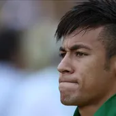 Neymar con la selección brasileña Neymar con la selección brasileña