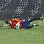 Iker Casillas entrena con la Selección Iker Casillas entrena con la Selección