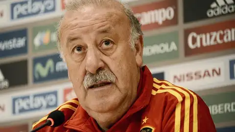 Vicente del Bosque, en la rueda de prensa en Nueva York Vicente del Bosque, en la rueda de prensa en Nueva York