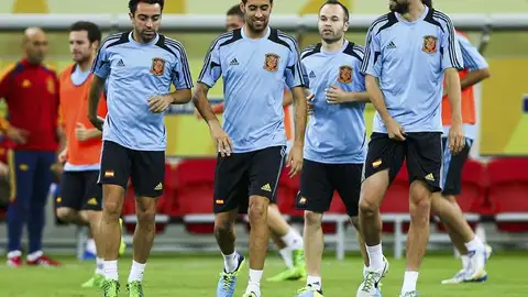 Entrenamiento de la selección española en la Copa Confederaciones Entrenamiento de la selección española en la Copa Confederaciones