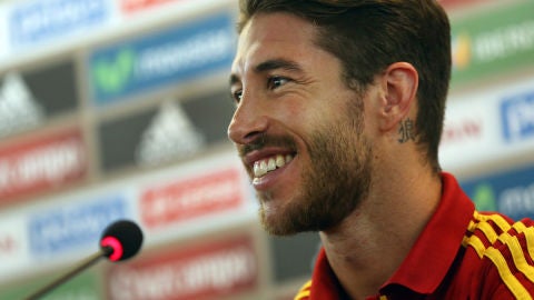 Sergio Ramos, en rueda de prensa