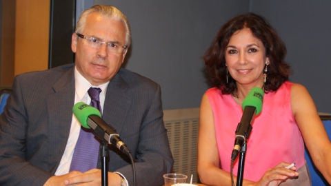 Baltasar Garz&oacute;n e Isabel Gemio