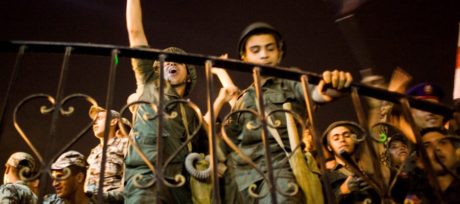 Militares celebrando la caída de Mursi Militares celebrando la caída de Mursi