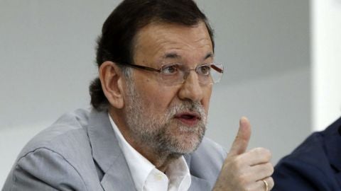 Mariano Rajoy durante una conferencia