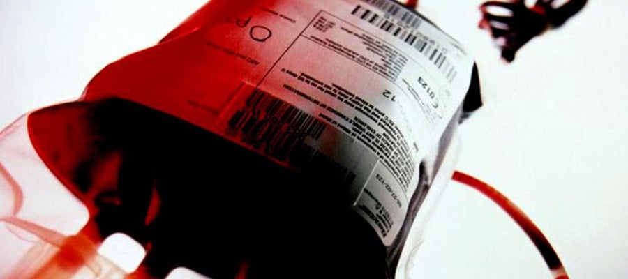 Imagen de archivo de una bolsa de sangre Imagen de archivo de una bolsa de sangre