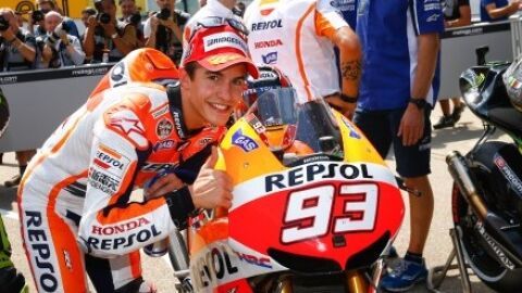 Marc M&aacute;rquez en el Pit de GP de Alemania