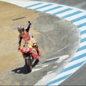 Marc Márquez celebra el triunfo en el GP de EEUU