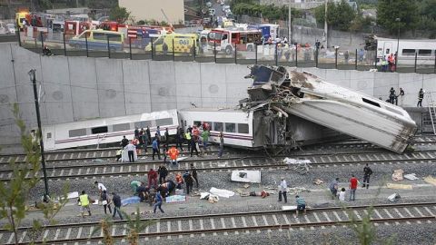 Accidente de tren en Santiago