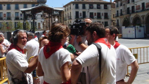 Yolanda Barcina en fiestas de Tudela