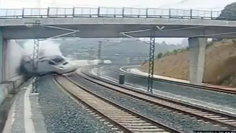 Accidente tren Santiago Accidente tren Santiago