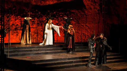 Representaci&oacute;n de 'El caballero de Olmedo', en Olmedo (Valladolid)