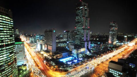 El barrio de Gangnam en Se&uacute;l