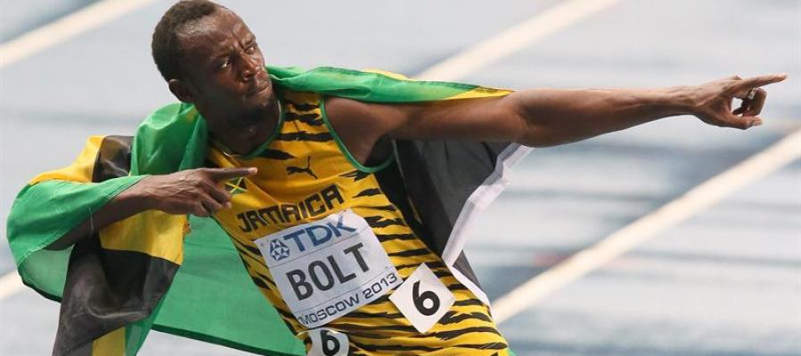 Usain Bolt, tras lograr el oro en 100 metros en la pasada edición de los Mundiales de Moscú Usain Bolt, tras lograr el oro en 100 metros en la pasada edición de los Mundiales de Moscú