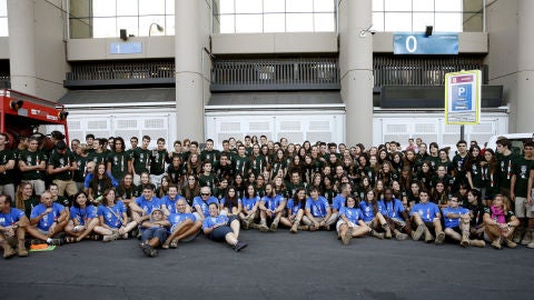 Los j&oacute;venes que integran la octava edici&oacute;n de la expedici&oacute;n Madrid Rumbo al Sur.