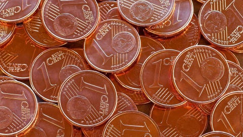 Monedas de un c&eacute;ntimo