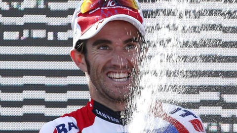 Dani Moreno celebrando su victoria