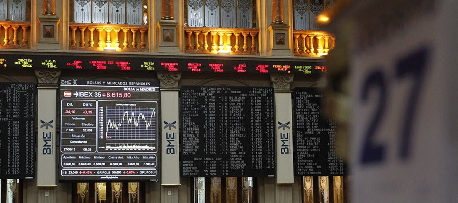 Imagen de la bolsa española. Imagen de la bolsa española.