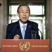 El secretario general de la ONU, Ban Ki-moon