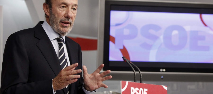 El secretario general del PSOE, Alfredo Pérez Rubalcaba. El secretario general del PSOE, Alfredo Pérez Rubalcaba.