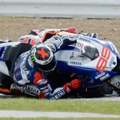 Jorge Lorenzo y Marc Márquez durante el GP de Gran Bretaña Jorge Lorenzo y Marc Márquez durante el GP de Gran Bretaña