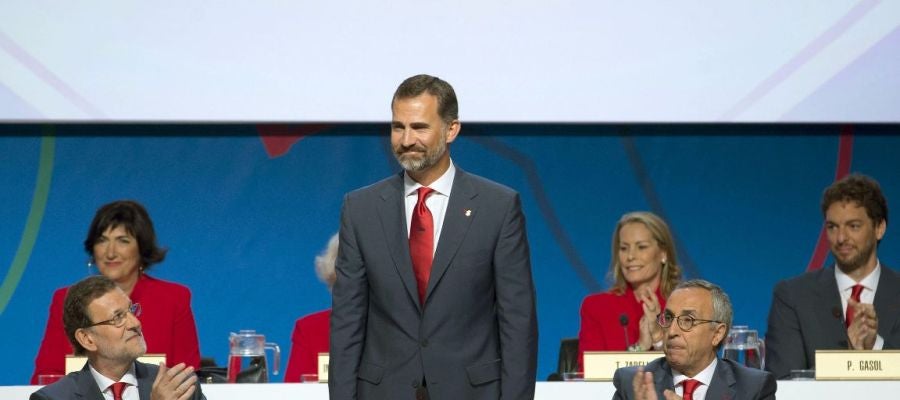 Mariano Rajoy, el Príncipe Felipe y Alejandro Blanco Mariano Rajoy, el Príncipe Felipe y Alejandro Blanco