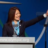 Mami Sato, durante la presentación de Tokio. 