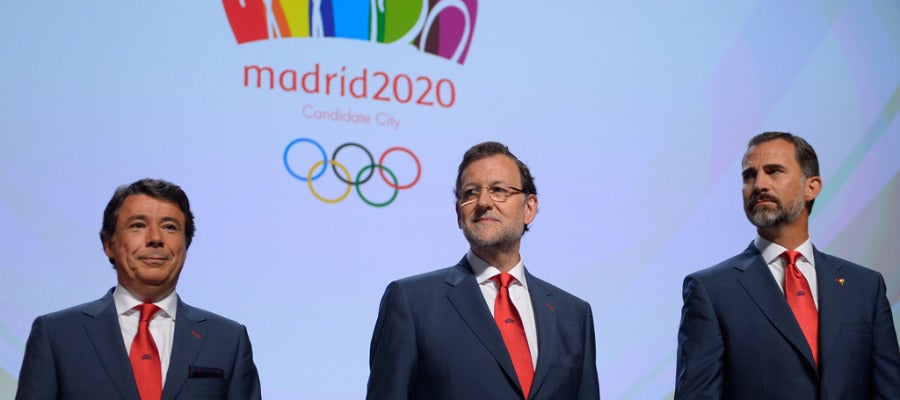Ignacio Gonzáles, Mariano Rajoy y el príncipe Felipe ante el COI Ignacio Gonzáles, Mariano Rajoy y el príncipe Felipe ante el COI