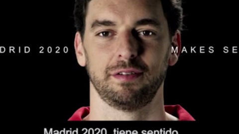Apoyo de los deportistas a Madrid 2020. 