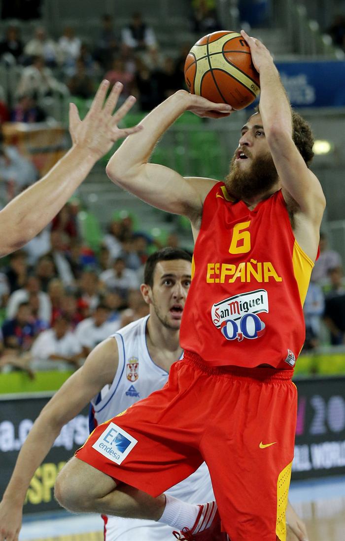 'El Chacho' Rodríguez guía a España en la exhibición ante Serbia 'El Chacho' Rodríguez guía a España en la exhibición ante Serbia