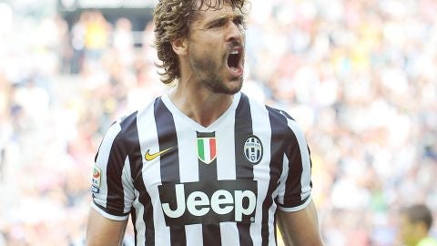 Fernando Llorente, por primera vez titular en Liga con la Juventus, marc&oacute; un gol