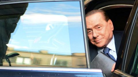 Silvio Berlusconi llega a la C&aacute;mara de los Diputados