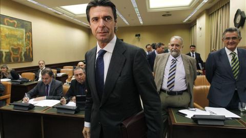 El ministro de Industria, Energ&iacute;a y Turismo, Jos&eacute; Manuel Soria, a su llegada a la Comisi&oacute;n de Industria 