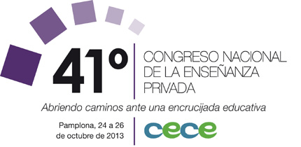 Pamplona en la Onda. 400 congresistas debatirán sobre educación desde mañana en Pamplona en el 41º Congreso Nacional de la Confederación Española de Centros de Enseñanza titulado "Abriendo caminos ante una encrucijada educativa" Pamplona en la Onda. 400 congresistas debatirán sobre educación desde mañana en Pamplona en el 41º Congreso Nacional de la Confederación Española de Centros de Enseñanza titulado "Abriendo caminos ante una encrucijada educativa"