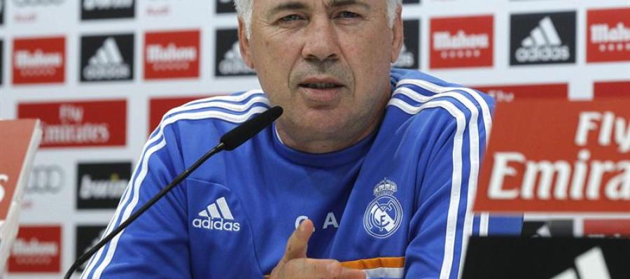 Carlo Ancelotti, en la rueda de prensa Carlo Ancelotti, en la rueda de prensa