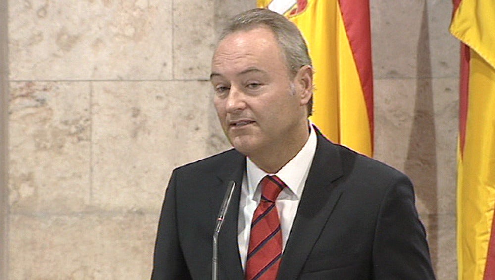 El presidente de la Generalitat Valenciana, Alberto Fabra