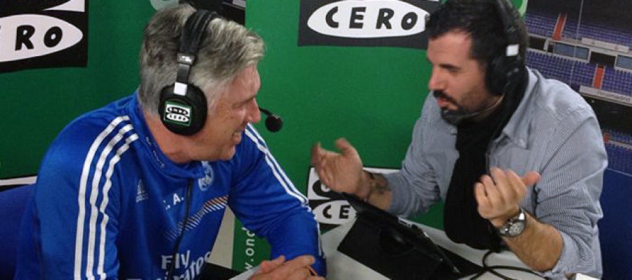 Ancelotti y Héctor Fernández en Al Primer Toque Ancelotti y Héctor Fernández en Al Primer Toque