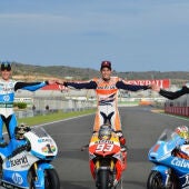Viñales, Márquez y Pol Espargaró, campeones del mundo del Mundial 2013