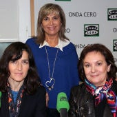 Julia Otero junto a Ángeles González Sinde y Clara Sánchez