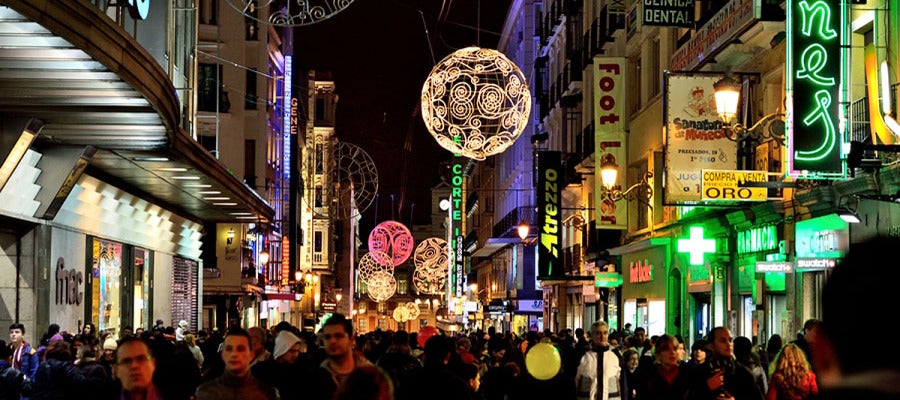 Navidad en la calle Preciados de Madrid Navidad en la calle Preciados de Madrid