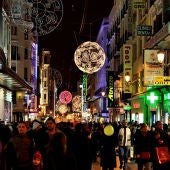 Navidad en la calle Preciados de Madrid