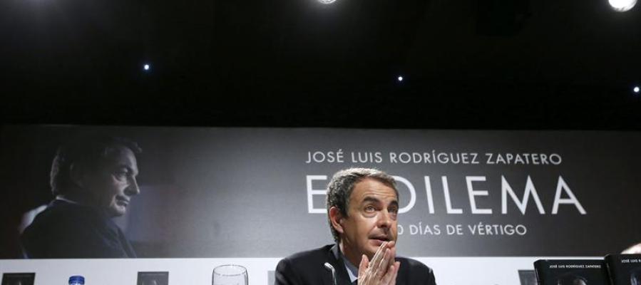 Zapatero en la presentación de su libro "El dilema". Zapatero en la presentación de su libro "El dilema".
