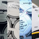 Diferentes balones del Mundial de fútbol Diferentes balones del Mundial de fútbol