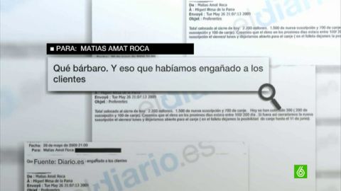 Uno de los correos de Miguel Blesa